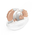 Rechargeable hearing aid for elderly dual-machine wireless ear back beige with USB charger