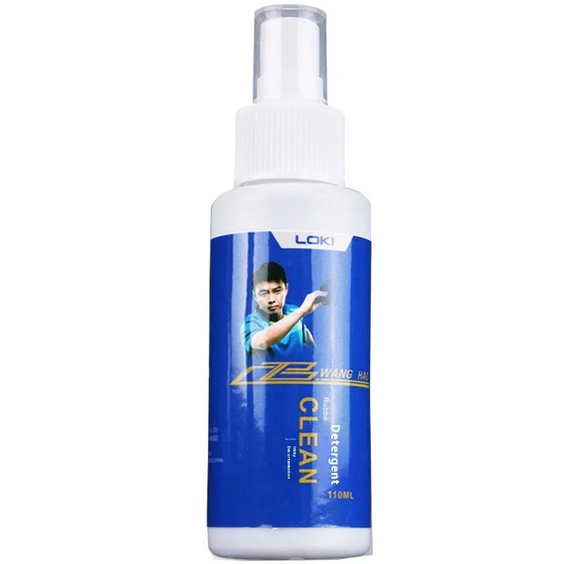 110ml table tennis blade covering rubber cleaning liquid with sponge applicator for ping pong bat maintenance