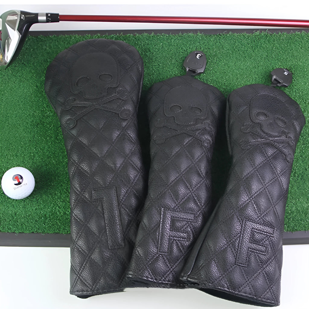 Black and white waterproof golf wooden pole protective cover for club protection