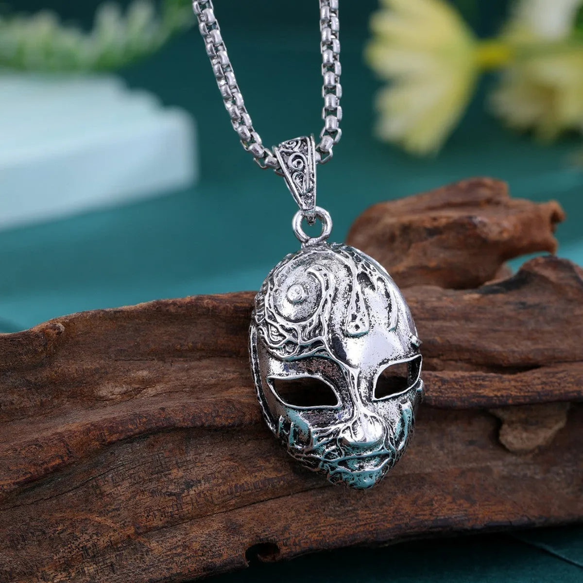 Zinc alloy Halloween mask pendant in Style1, a personalised jewellery charm for costume and Halloween use