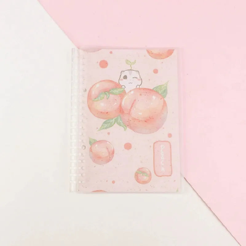 Hand Ledger loose leaf notebook in A5 and B5 sizes with hard cover, showing cute animal and pattern design options.