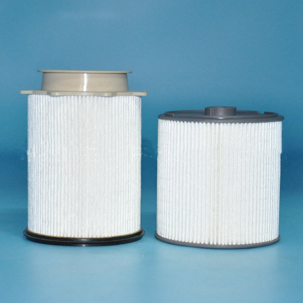 RAM diesel truck fuel filter kit with white housing, filter element and sealing components