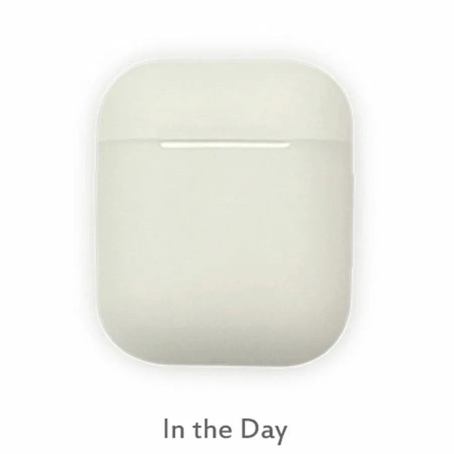 Luminous silicone flip-type protective case for AirPods wireless earphones