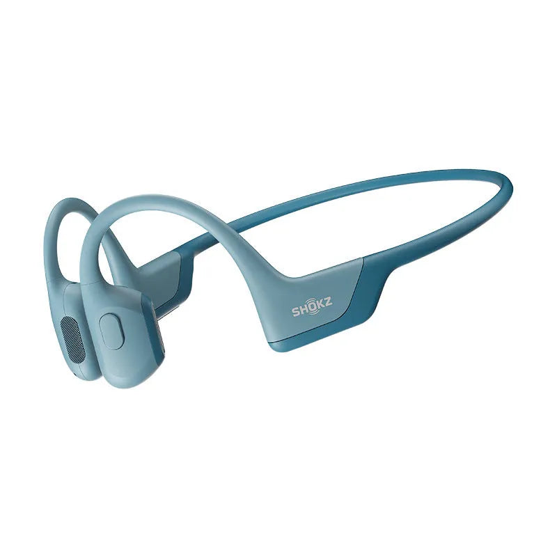 Knight Black bone conduction wireless Bluetooth earphones with neck-hanging titanium alloy frame.