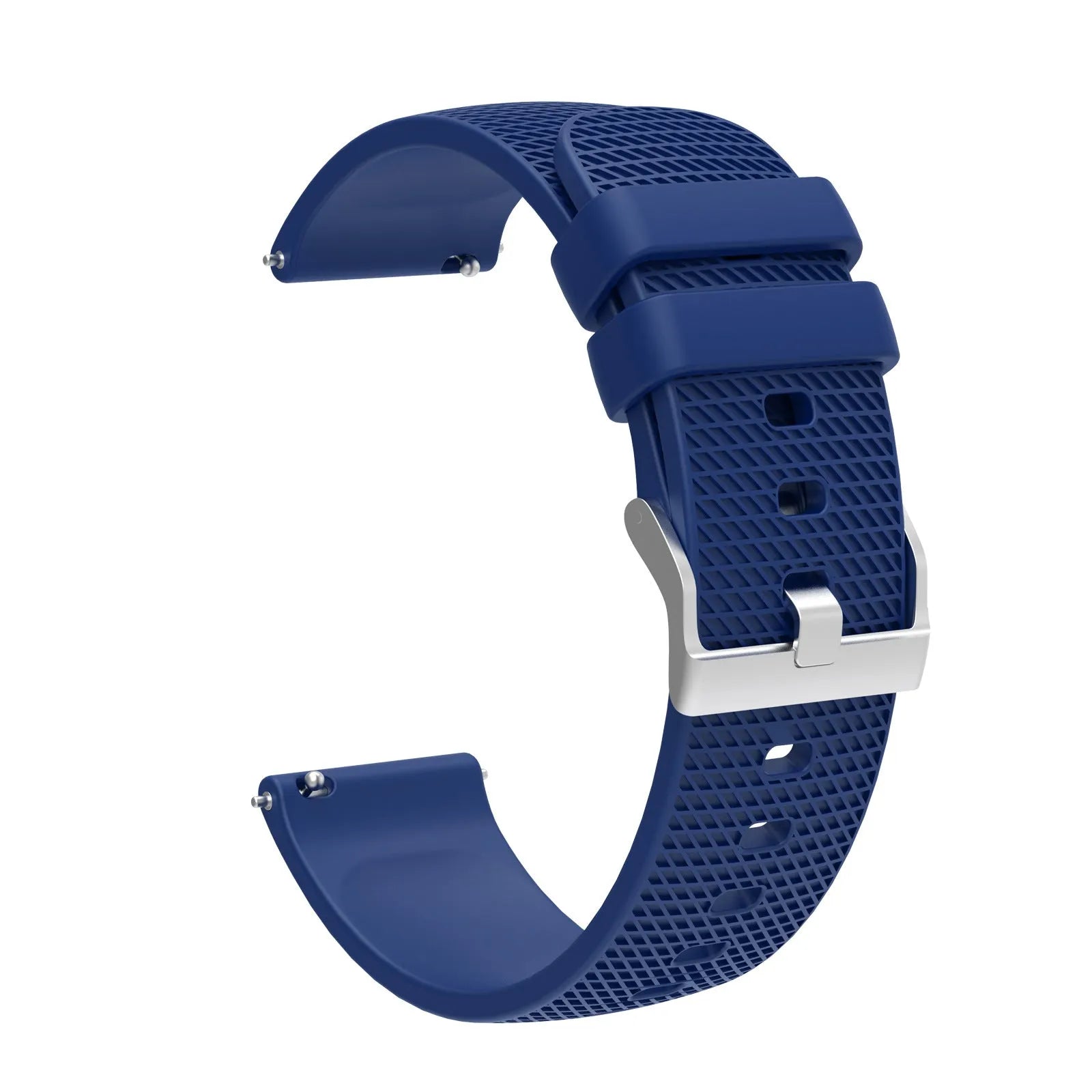 Grid pattern silicone watch strap compatible with Vivoactive 4 GTS GT3 in multiple colours and widths 18mm 20mm 22mm