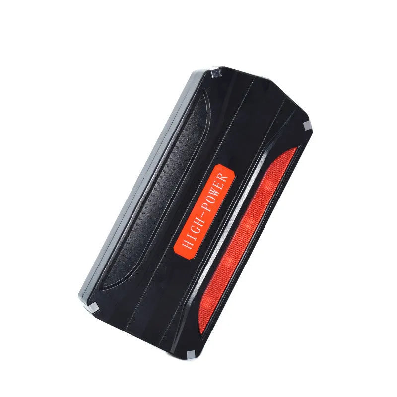 Black and red vehicle emergency starting power supply with 7800mAh capacity and protective case