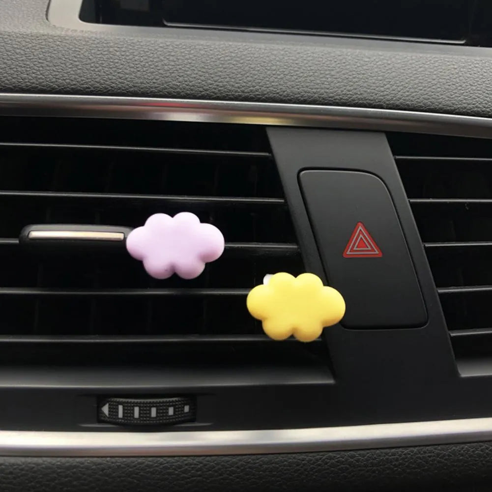 Resin car fragrance clip in six colour options for air vent decoration and aroma diffusion