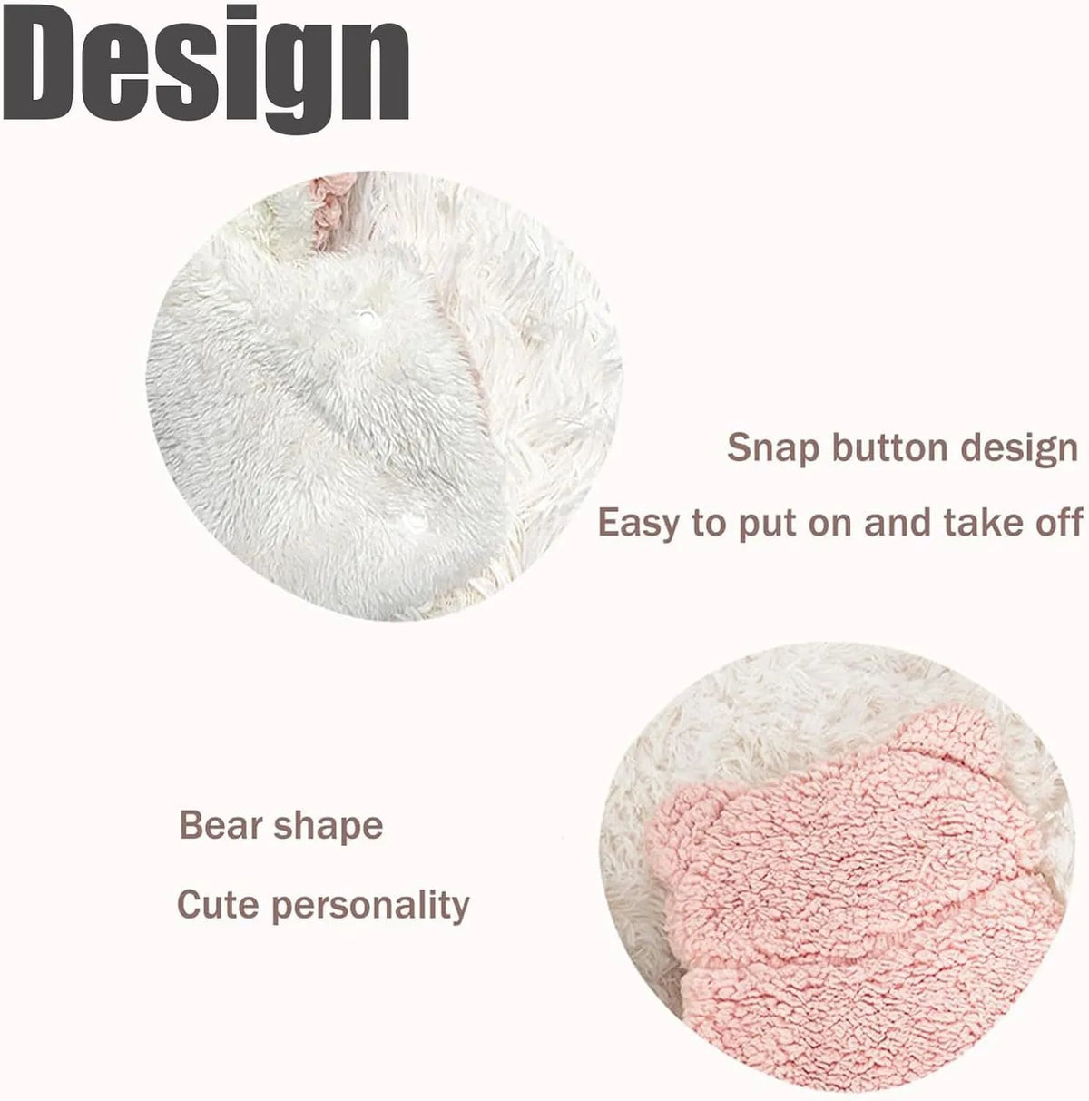 Teddy bear polar fleece pet cape blanket with hood for dogs cats, available in brown gray pink sizes S M L