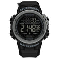 Multifunctional luminous men's watch in black and blue with versatile casual sport style