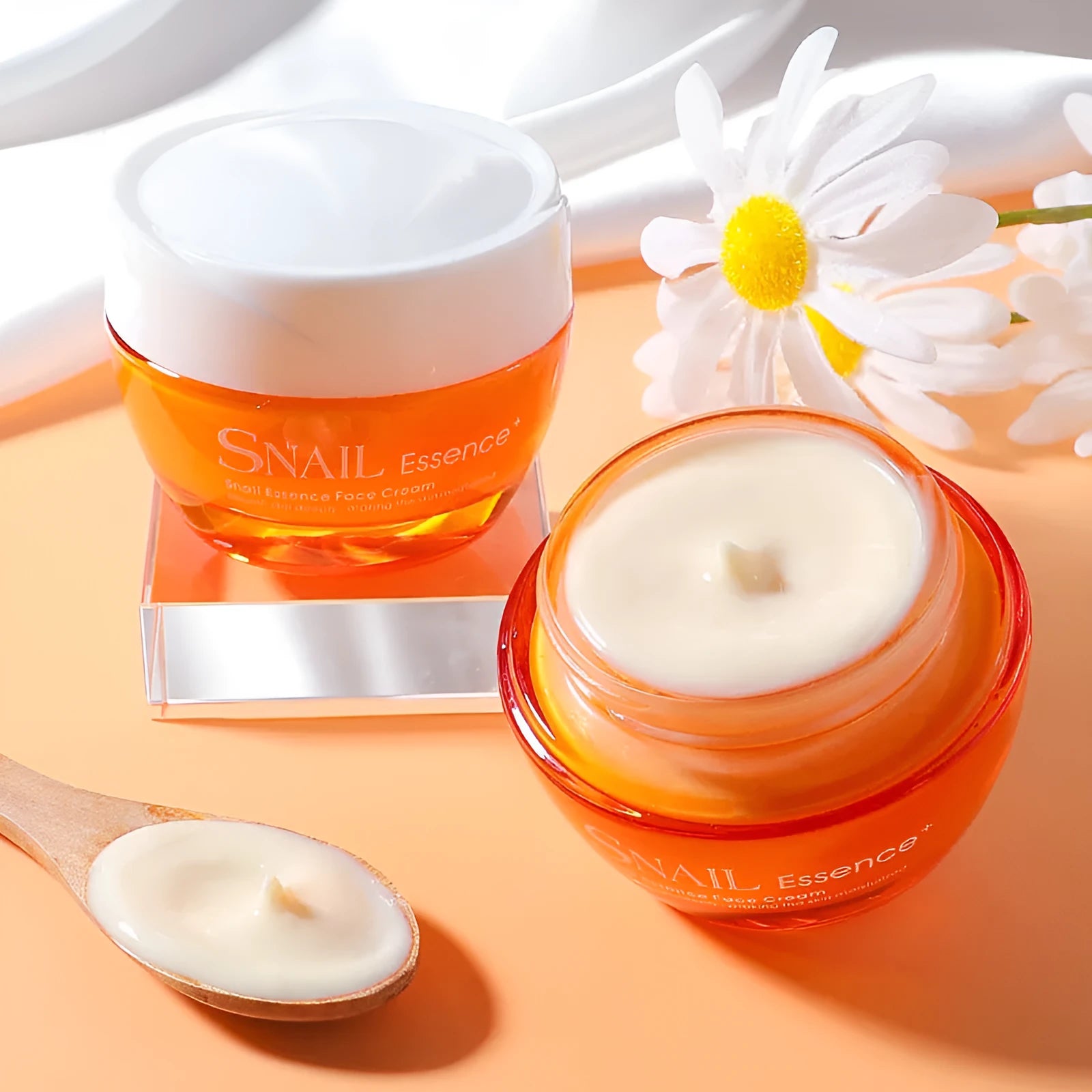Lacco Snail Essence Cream 50g jar with moisturising snail essence for daily facial hydration