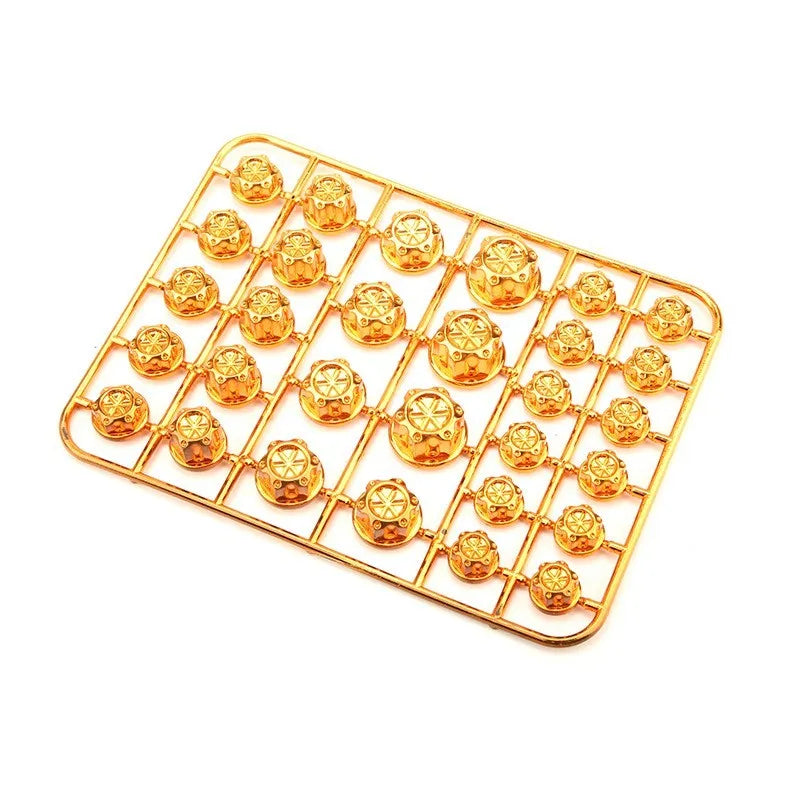 Set of 30 coloured ABS plastic screw caps for motorcycle engine bolt covering