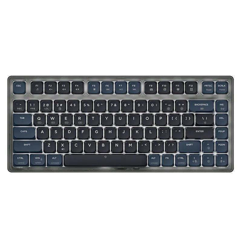 Ajazz AK832PRO mechanical keyboard in green or tea colour with compact 81-key layout