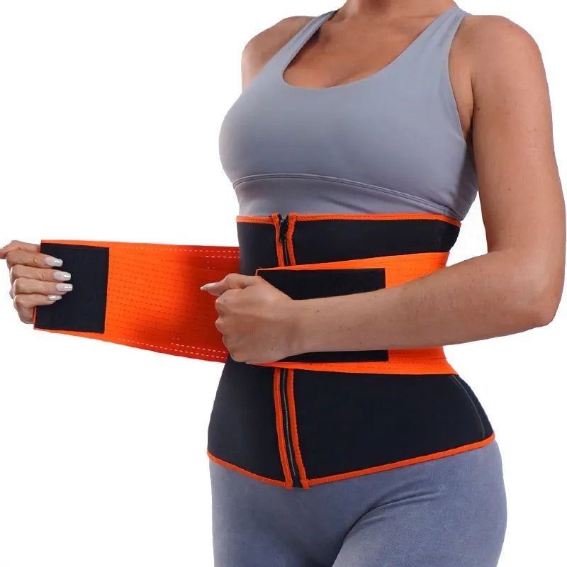 Waist support for running yoga fitness with pressure compression for weight loss - black colour