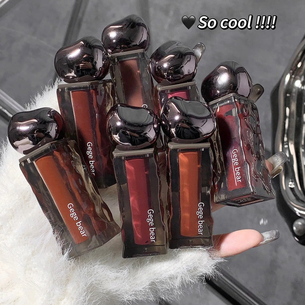 Glacier Lava Lip Lacquer mirror makeup gloss in seven colour options for skin tone enhancement