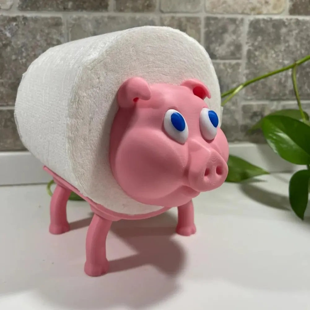 Creative animal toilet tissue holder in dog shape, solid colour, 8cm x 10.5cm size