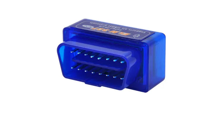 Compact Bluetooth OBD2 auto fault detector for vehicle diagnostics and engine code reading