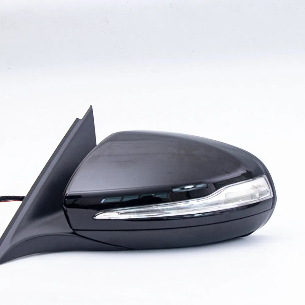 Mercedes-Benz W205 C-Class rearview mirror replacement assembly with ABS plastic shell