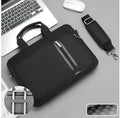 Large capacity portable shockproof nylon notebook bag in solid colour, fits 15.6 inch laptop