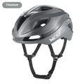 Adult road bike helmet with integrated rear LED light in adjustable 58-61cm sizing