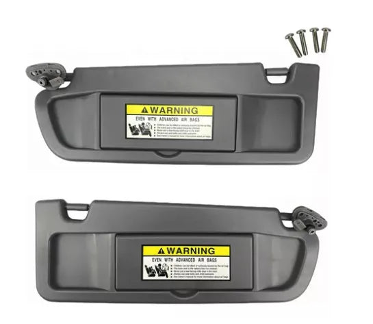 Car tinted shade flannel sun visor set for 06-11 left and right frames dark grey colour