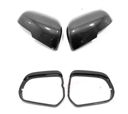 Plastic rearview mirror protection covers with Tremella pattern in silver and black colour options