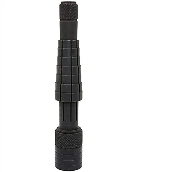 Black ring expansion tool set with base expander and rubber hammer for jewellery resizing