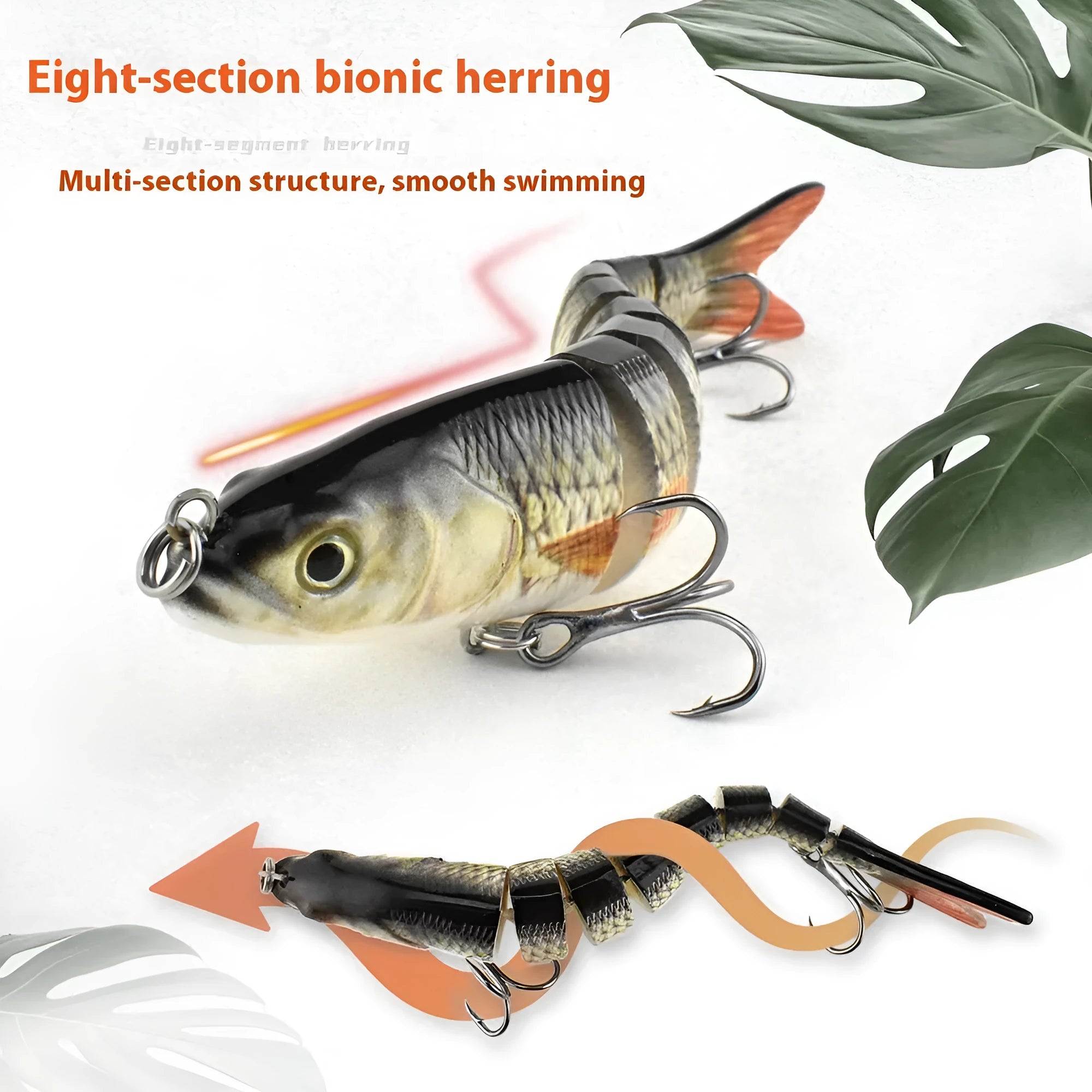 133 mm bionic hard bait fishing lure in multiple colour options with carry box