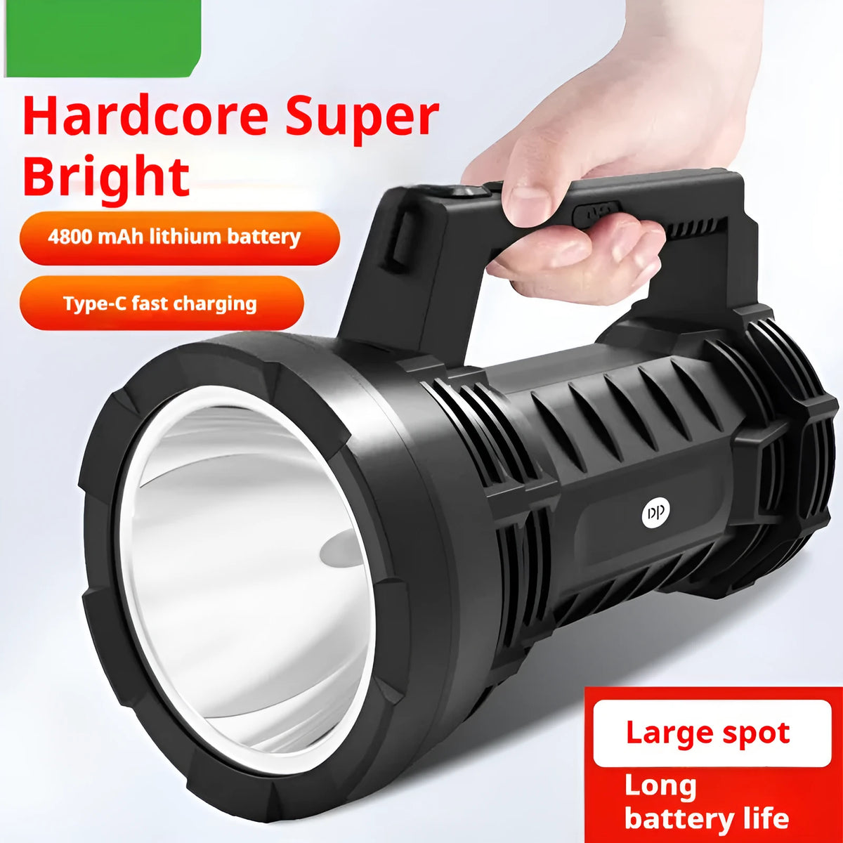 Power Torch LED household outdoor camping search and rescue flashlight with ABS body in 7063 colour variant
