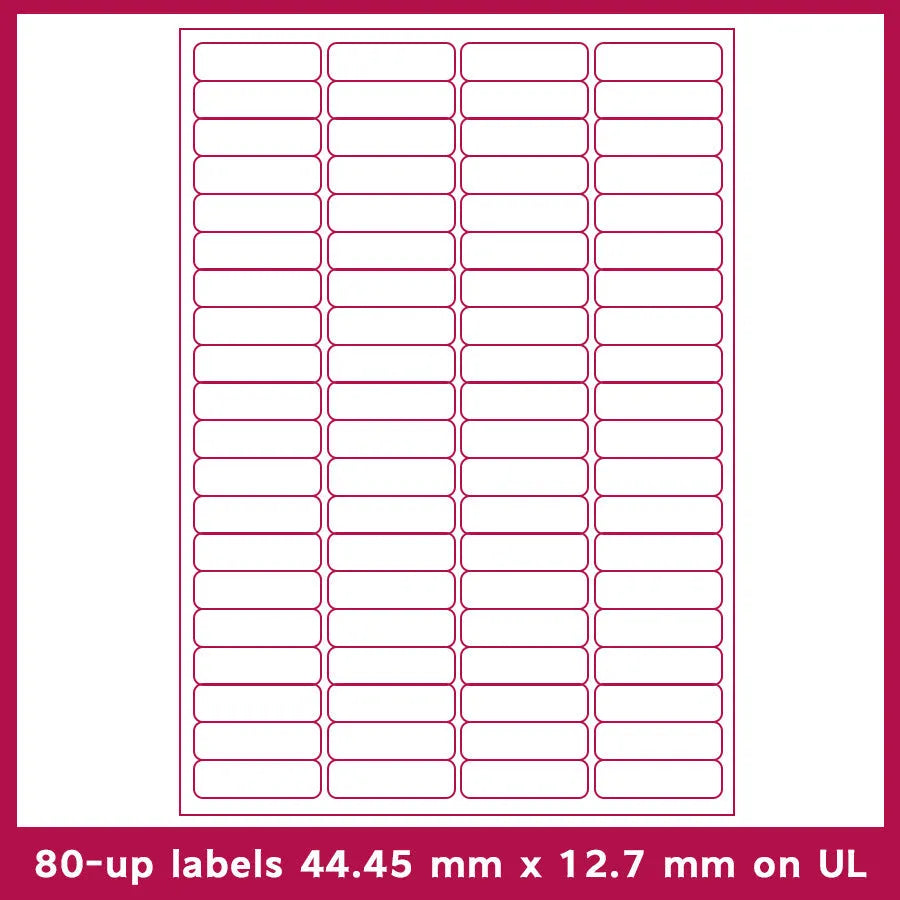 Pack of blank white A4 FBA label paper sheets for printing barcodes