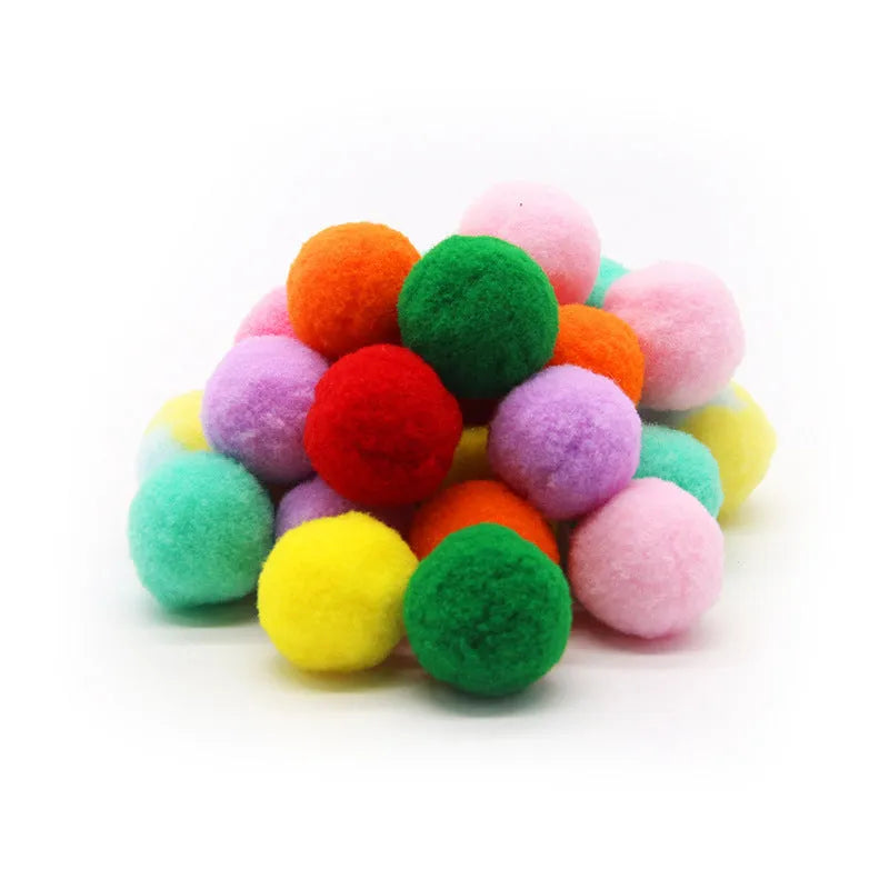 Plush ball shooter gun pet toy with multiple yarn balls for interactive fetch games