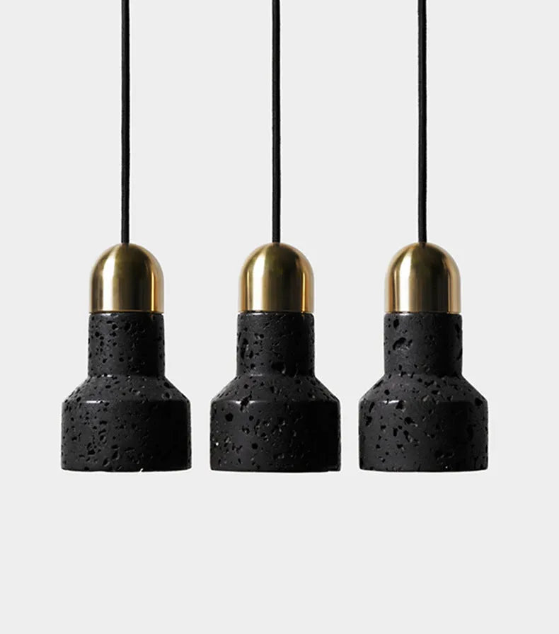 Industrial style iron bar table dining light with adjustable height mechanism in black and gold colour options