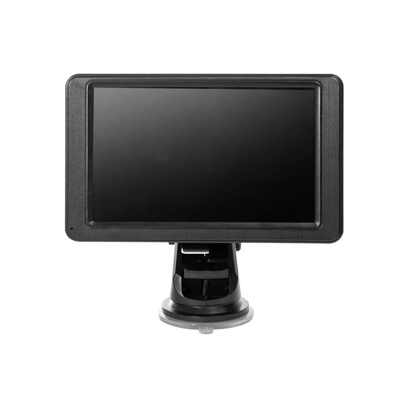 Portable 7-inch vehicle MP5 player with LCD screen and mounting bracket