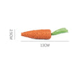 Cat toys multipack with carrot-shaped paper crinkle toys, ringing stones, interactive sticks, and dental grinding sticks