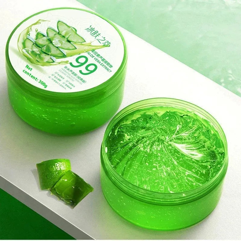 300g transparent aloe vera gel in emulsion formula for facial and body moisturising