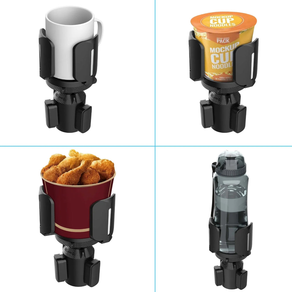 B14 straight ABS car cup bracket with widened pad holding a water bottle for 7.5-14 cm diameter