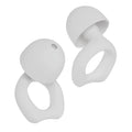 A pair of reusable silicone soundproof earplugs in one of five colours: black, blue, green, purple, or white.