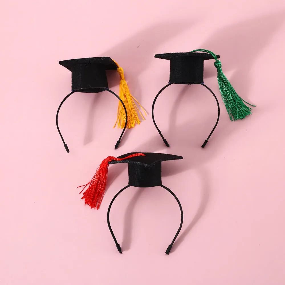 Pet costume hair band and bow tie set in woolen felt with elastic 18cm circumference