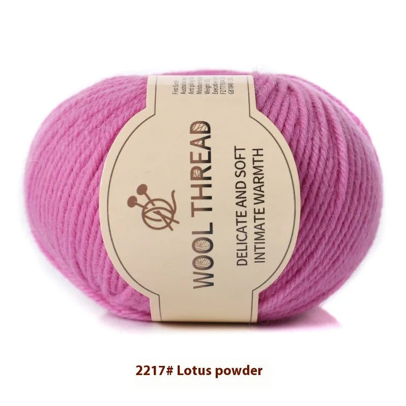 A single roll of hand-knitting wool yarn in a colour choice from over 30 options, for making baby clothes.