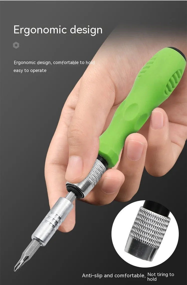 32-in-1 magnetic handle precision screwdriver set with bits for mobile phone repair