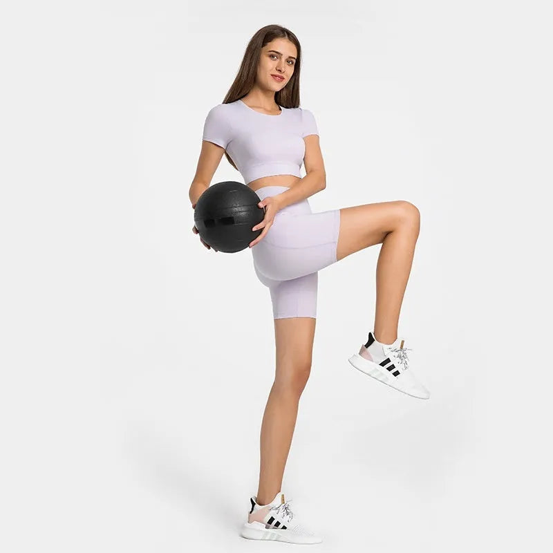 Women's black cotton blend sports shorts with super stretch for running and fitness
