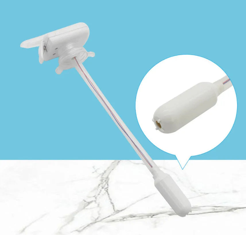 Manual electric pumping water device for beverages with PP silicone straw and blue press handle.