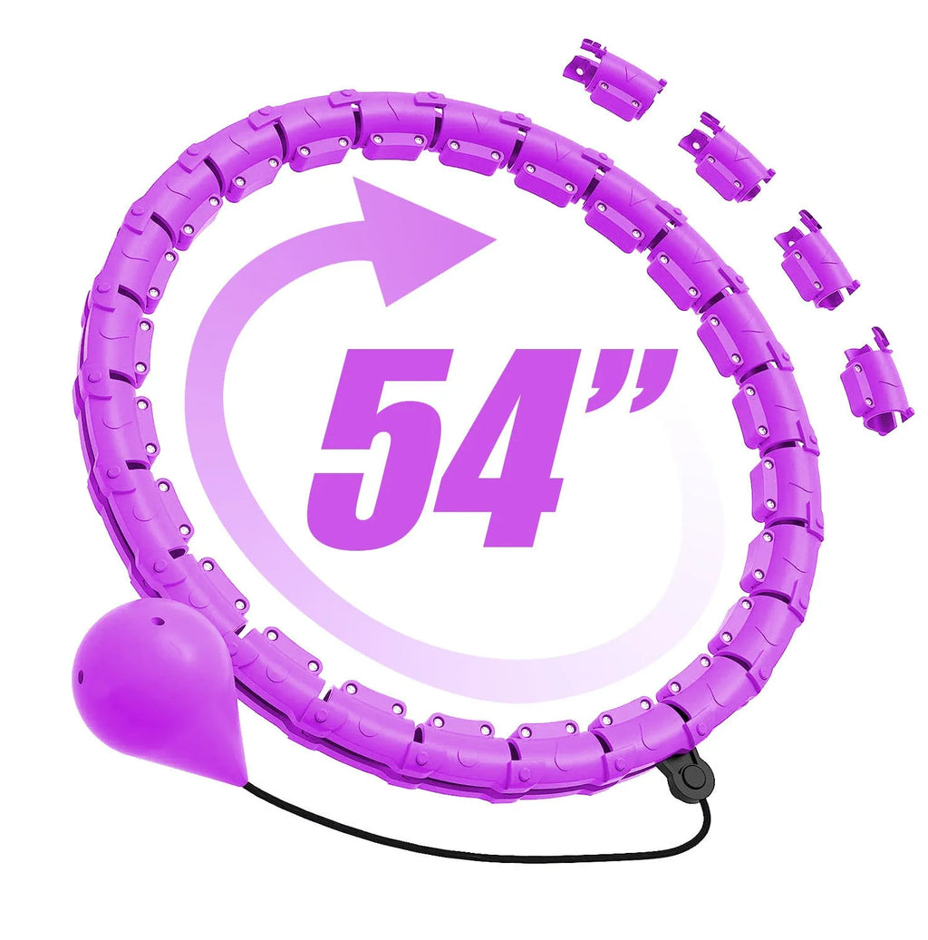 Massage soft ball fitness equipment with detachable waist belt in pink, blue, or purple colours