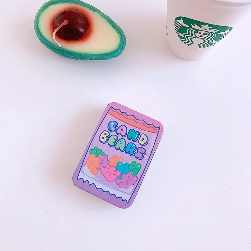 Small iron storage box for stickers and craft materials in decorative designs