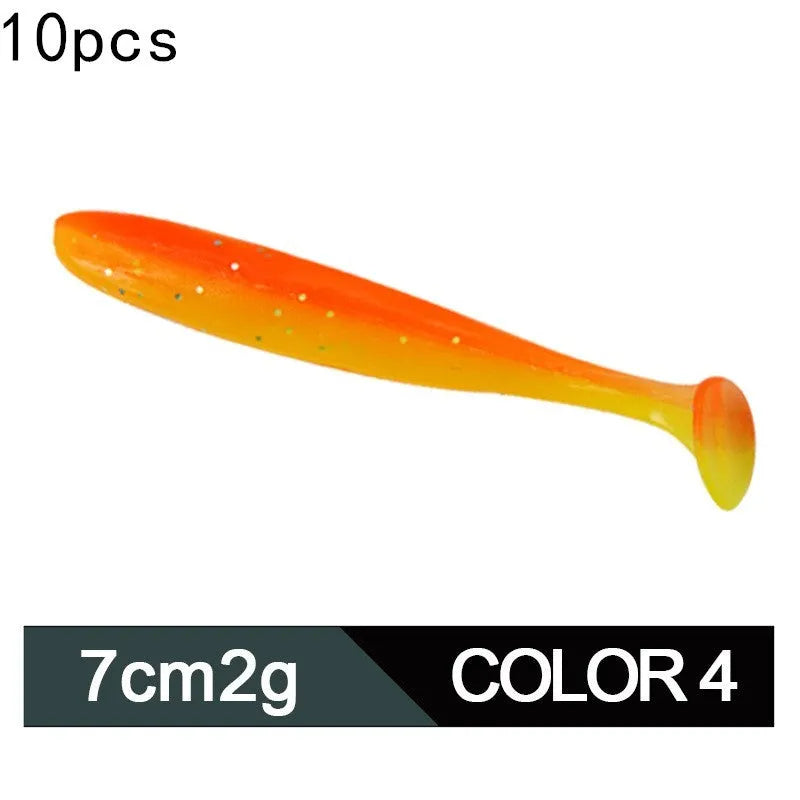 Two-colour soft PVC bionic fishing lure 7cm 2g for ocean and lake fishing