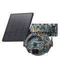 Solar powered outdoor security camera with 3MP HD night vision in white, black or camouflage colours