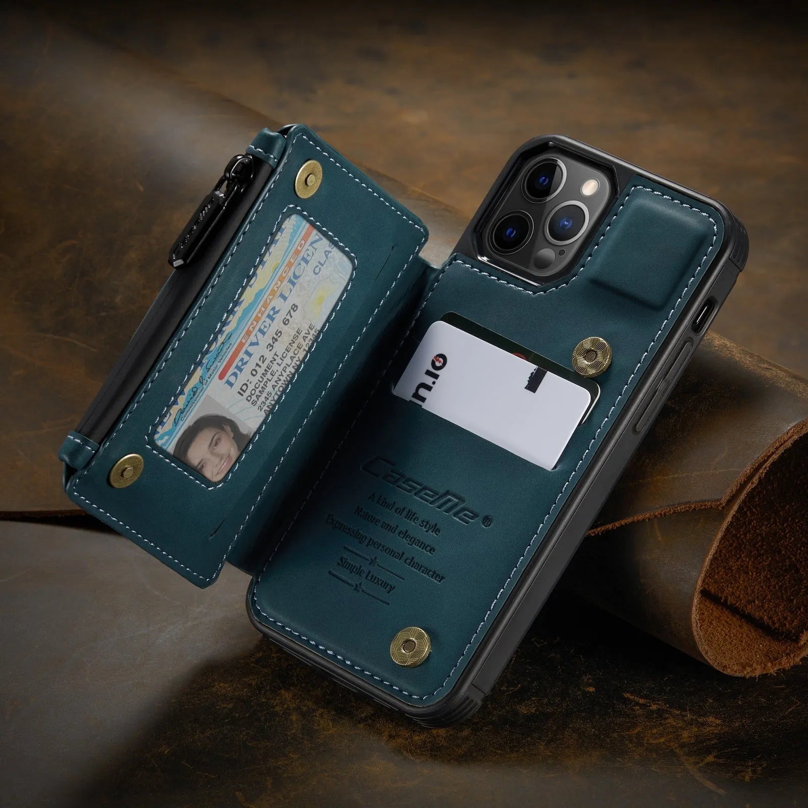 Handmade mobile phone case with anti-theft brush holster in multiple colour options