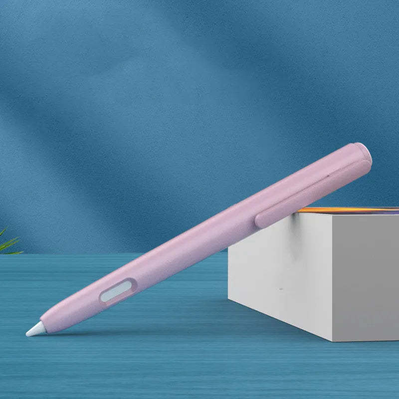 Apple Pencil 2nd Generation silicone protective case in anti-roll design showing colour options