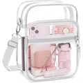 PVC waterproof cube handbag measuring 16.5x10x21.5cm in modern casual design