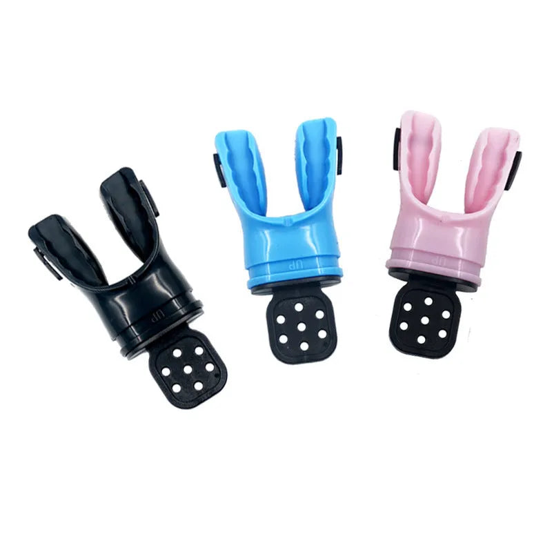 Plastic free diving mouthpiece made from edible silicone measuring 110mm length