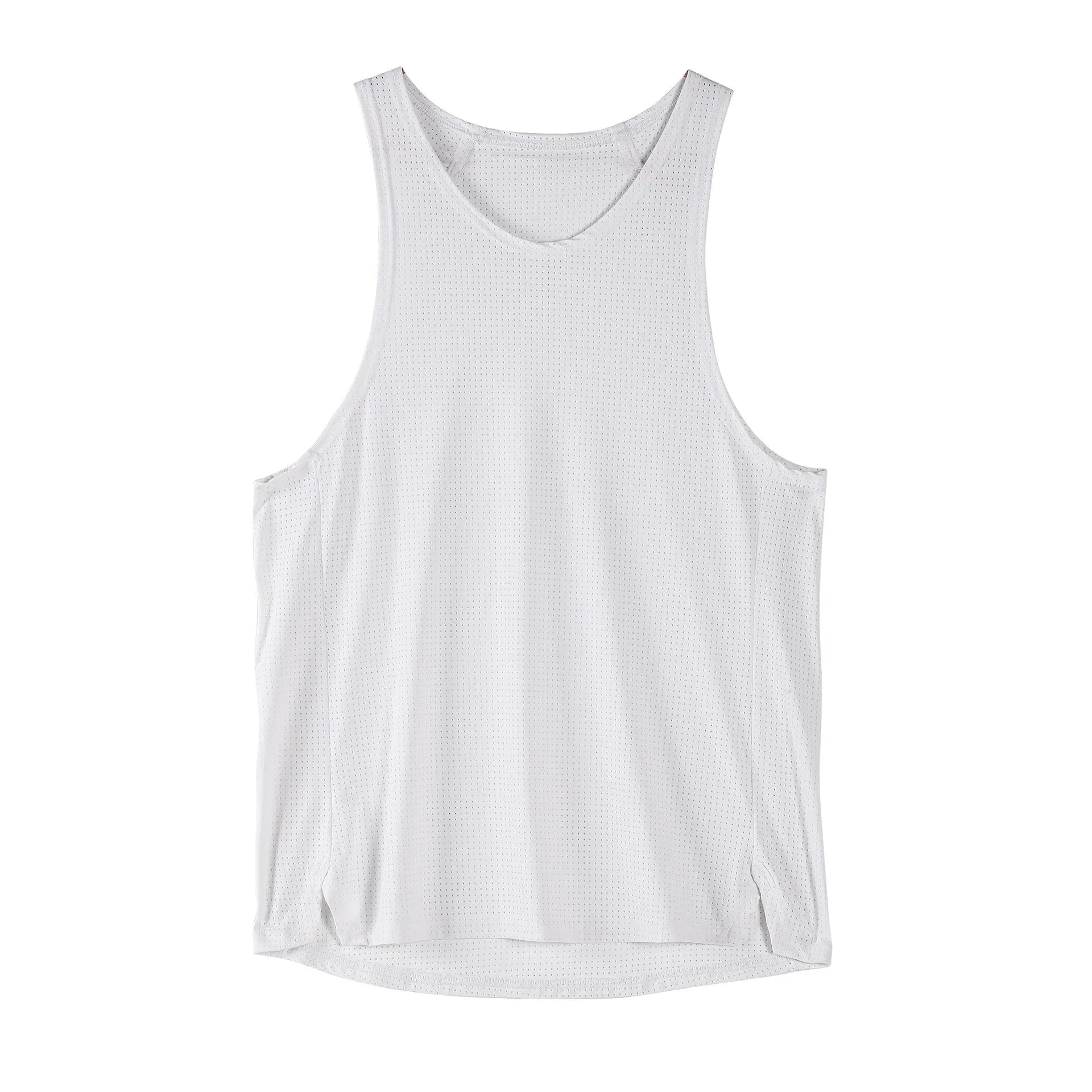 Men's black sleeveless nylon vest for sports and casual wear